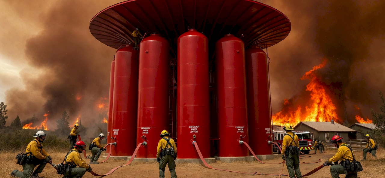 FIREWALL cluster deployed against California wildfire